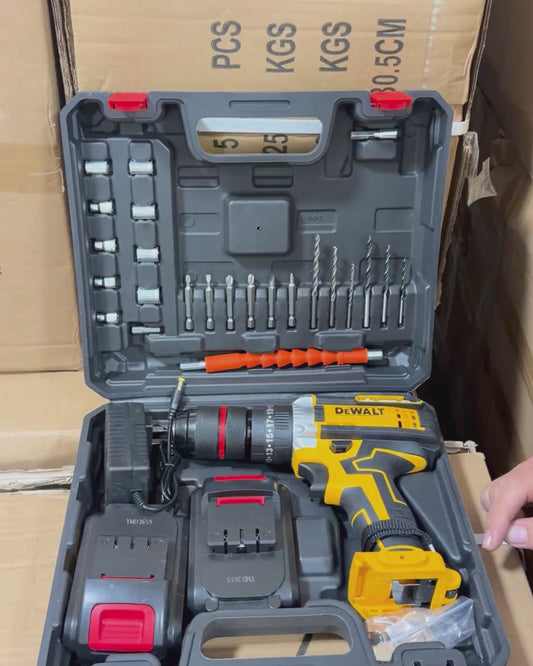 Taladro Inalámbrico con Percutor 48V — Kit Completo